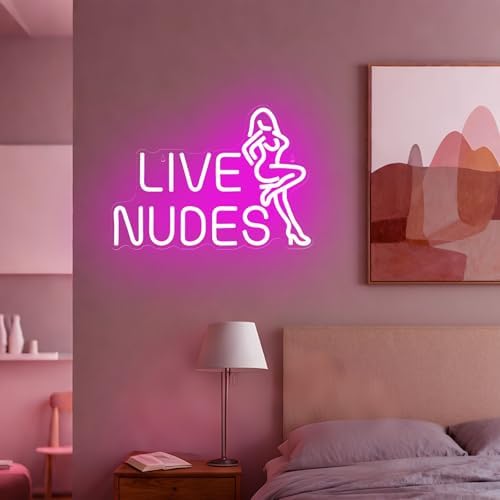 Lady Neon Sign Dimmable Pink LED Lights Bar Club Lounge Man Cave Wall Art - Image 3