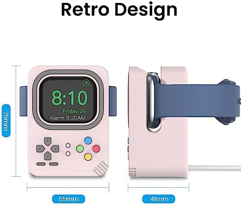 Delidigi Silicone Charger Stand Dock for Apple Watch All Series - Image 3