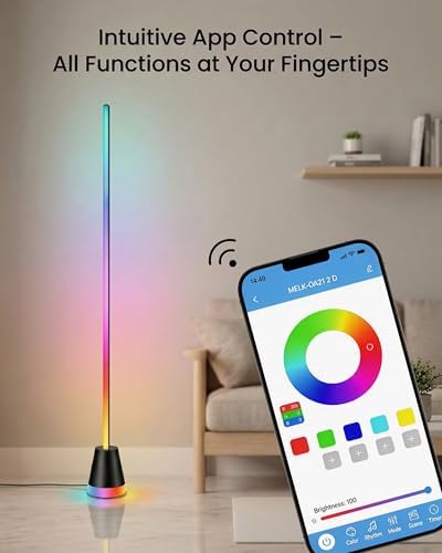Smart LED Corner Floor Lamp 1000LM Dimmable - Image 4