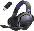 NUBWO Wireless Gaming Headset with Mic for Ps5 Ps4 PC, Zero Interference, 100-Hour Battery All-Day Play, 23ms Sync​ for Fortnite & Call of Duty/FPS Gamers, Triple Mode All Devices Compatible - Purple by NUBWO