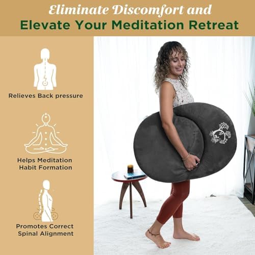 Adjustable Japanese Floor Chair with Back Support for Adults | Premium Meditation Chair for Seating, Yoga & Gaming -Folding Backjack Floor Chair with 6 Recline Positions, Thick Padding & Vegan Leather - Image 6