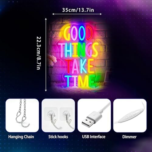 Neon Sign, Positive Neon Signs for Wall Decor LED Signs Neon Light - Image 3