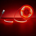 3mm Ultra-Narrow 5V USB COB LED Strip Self-Adhesive for Cabinet Gap Gaming Desk Decor(Red, 3ft) by Unknown