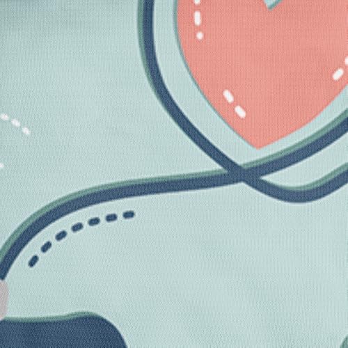 Twin Size Gaming Bedding Set - Duvet Cover & Comforter Cover with Pillowcases, Cartoon Gamepad Symmetry with Pink Heart on Sky Blue for Gamer Kids' Bedroom (Whimsical Gaming Atmosphere) - Image 6