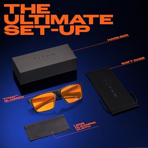 Titan Gaming Glasses, Blue Light Blocking, Night Driving Glasses for Men, Computer Protection, Gift for Gamers - Image 6