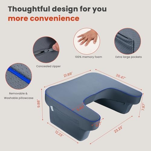 Reading Pillow,Lap Desk Pillow for Laptop - Image 6