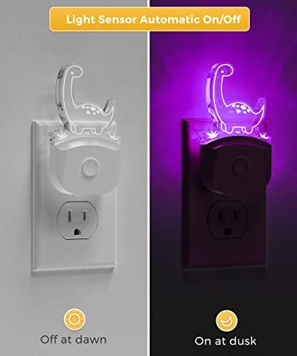 LOHAS Dinosaur Night Light for Boys, Kids Nightlight Plug in, Dusk to Dawn - Image 3