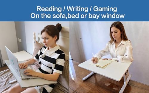Armrest Laptop Desk for Couch and Bed,Hospital Bed Table,Lap Desk Pillow,Large Adjustable Bed Desk for Laptop with Drawer and Tablet Slot, U-Table for Reading, Gaming, Writing,Eating,Drawing - Image 6