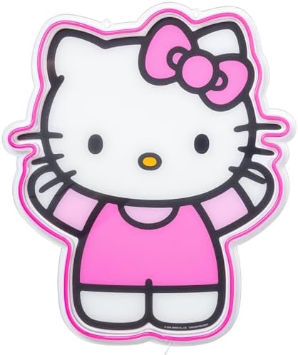 Silver Buffalo Sanrio Hello Kitty LED Neon Light, Wall Art - Image 2