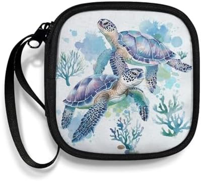 Turtles Carrying Earphone Case Pouch Storage Bag Holder-Earbud Case Headphones Storage Bag Pouch for Headphone, Bluetooth by Unknown