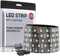 BTF-LIGHTING RGBW LED Strip Cool White 16.4ft 60LED DC12V UL Listed IP67 by BTF-LIGHTING