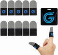 10-Pack Gaming Finger Sleeves, Compatible with All Touchscreen Devices by Geleisens