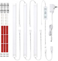 Litever Under Cabinet Lighting Plug in. 3 Light Bar Kit. Cool White 4000K. by Litever