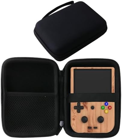 Hard Carrying Case Compatible with RF40H/RG406V/RG405V Retro Handheld Game Console (Black) by WERJIA