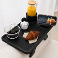 Nnewvante Couch Armrest Table 3 in 1 Bamboo Sofa Arm Clip-on Tray, Black by Nnewvante