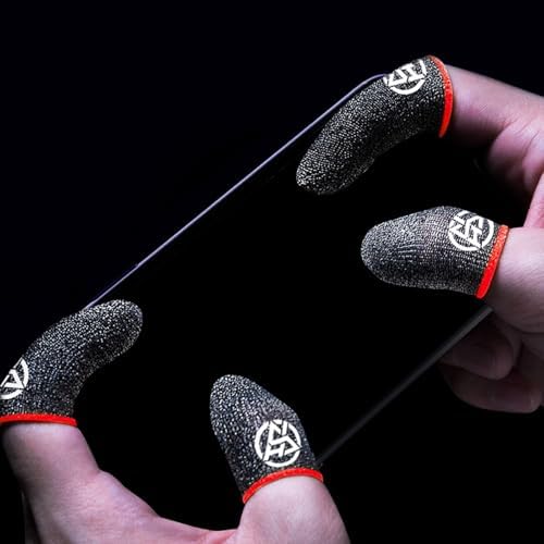 Flexible Gaming Finger Gloves Protectors with Ventilated Fabric Perfect for Shooters Competitive Gaming 2pcs Touch Display Conductive Fiber Finger Covers - Image 3