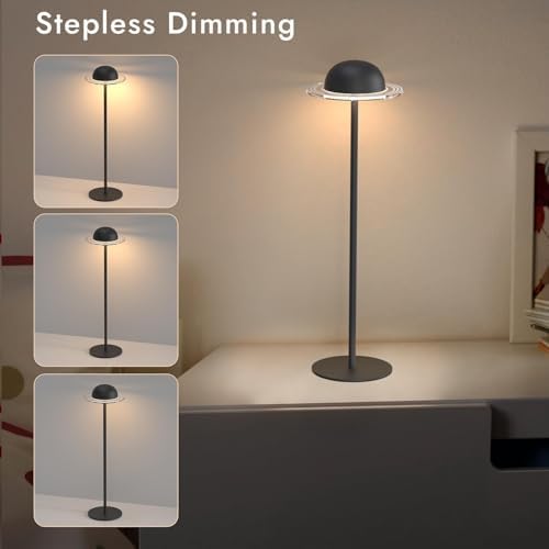 Wireless Bottle Lamp, Table Lamps - Remote Control, Touch Control, Inspiration from Saturn's Rings, Dynamic Table Lamps, Easy to Assemble, Sturdy Metal, Indoor - Image 5