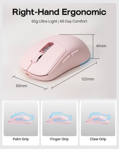 EPOMAKER NEX Lite Wireless Gaming Mouse w/Screens & RGB Charging Dock - Image 5