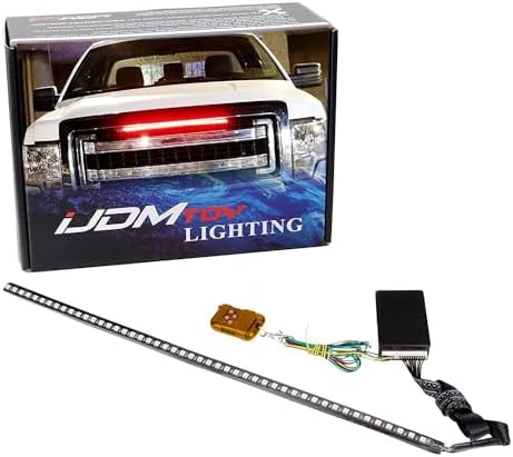 iJDMTOY 20-Inch RGB LED Knight Rider Scanner Light Bar 48-LED Strip for Car Interior Exterior Decoration Lighting by iJDMTOY
