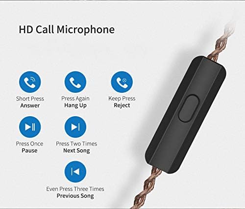 KZ ZSN Pro Dual Drivers 1BA 1DD in Ear Earphones HiFi Power Bass Earbuds Headphones High Clarity Sound Wired Earphones with Detachable Cable for Audiophile Musician - Image 5