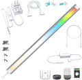 Smart Under Cabinet Lights, LED Light Bar, White & RGB Multi Color Changing Counter Lighting. Alexa Google App Controlled Lamp for Kitchen ,Shelf, Bookcase, above Sink, Desk (1-Bar 20 Inch Kit) by LAMPAOUS
