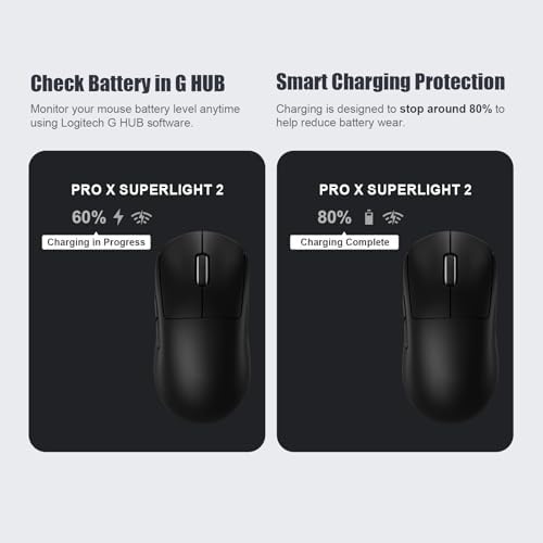 MOSHOU Charging Dock for Logitech Mouse G PRO X Superlight 2/1,G PRO X2 SUPERSTRIKE,G502/G502 X Lightspeed,G502 X Plus,G703/G903 Lightspeed,RGB Light,Computer Mice Powerplay Charging System(White) - Image 4