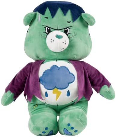 Care Bears x Universal Monsters Grumpy Bear Frankenstein Monsters Halloween Bedding Super Soft Cozy Decorative Cuddle Pillow, (Officially Licensed Product) By Franco Collectibles by Franco