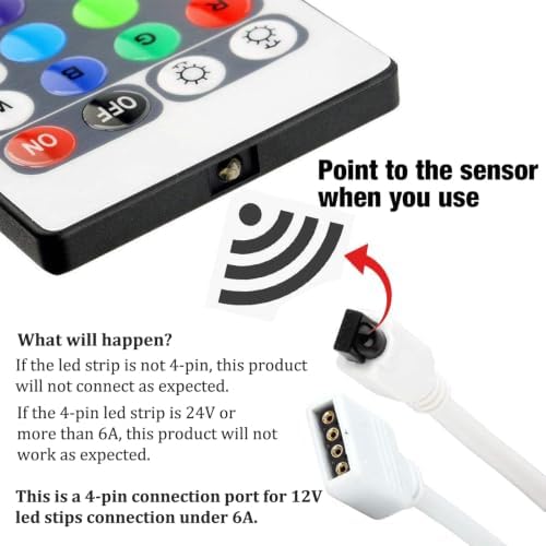 SUPERNIGHT RGB LED Light Strip Remote Controller - Image 2