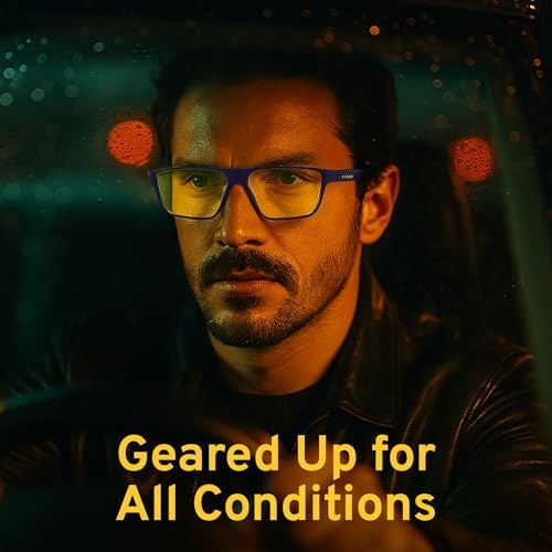 Titan Gaming Glasses, Blue Light Blocking, Night Driving Glasses for Men, Computer Protection, Gift for Gamers - Image 2