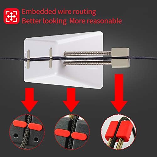 HOTLINEGAMES Mouse Bungee Mouse Cord Clip Cord Management System Fixer Holder for Esports FPS Game (3.0 New White) - Image 4