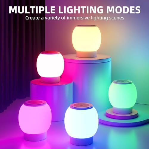 RGB Ambient Night Light, Touch Control, Stepless Dimming - Image 4