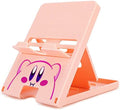 Tscope Cute Switch Stand, Compact Foldable Multi-Angle Adjustable Playstand Bracket, Portable Desktop Holder for Nintendo Switch/Switch 2 / Lite/OLED (Pink) by Tscope