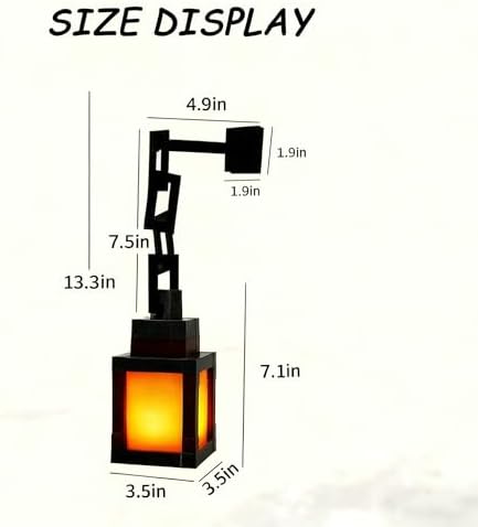 Pixel Lantern Night Light - 16 Color Changing LED Mood Light with Remote Control, Desk & Wall Mountable, Dimmable Timer for Bedroom, Nursery, Gaming Room Decor Gift 1 Pcs - Image 2
