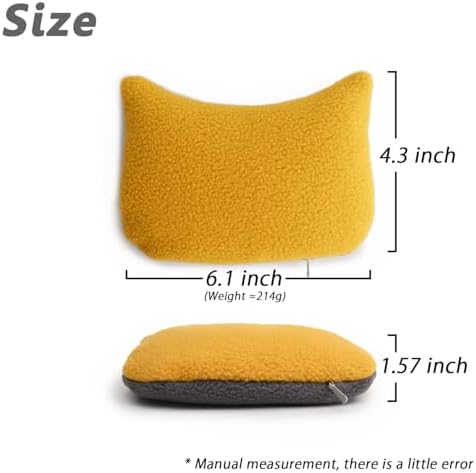 Large Mouse Wrist Rest Bean Bag, Ergonomic Mouse Support Pad Filled Ergo Beads for Computer, Laptop, PC Gaming (Yellow) - Image 7