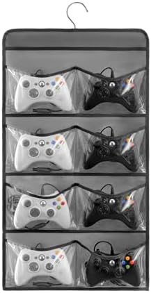 Hanging Controller Holder Classroom Headset Headphone Storage Bag Switch Game Organizer for Gaming Accessories Electronic Supplies X-box PS5 PS4 (8 Pockets) by TEMUORG