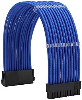 Formulamod Sleeve Extension Power Supply Cable Kit 18AWG ATX 24P+ EPS 8-P+PCI-E8-P with Combs for PSU to Motherboard/GPU (Blue) - Image 2