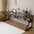 OSCHF 71-Inch Extra Long Desk with Storage Shelf, Black by OSCHF