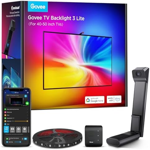 Govee TV Backlight 3 Lite, 7.8ft LED Strip Lights Sync with 40-50 Inch TVs by Unknown