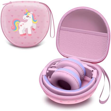 Kids Headphones Case for Folding Headphone, Xiaoma Powder(Case Only) by LTGEM