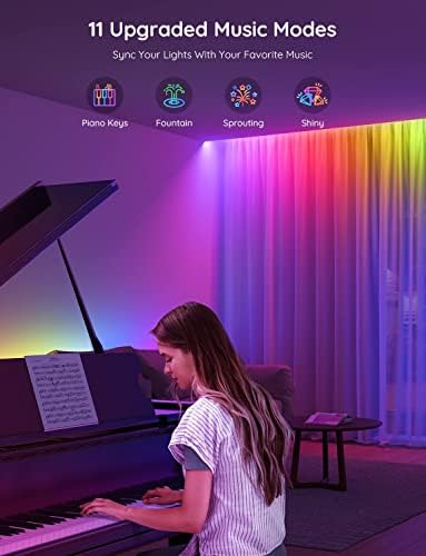 Govee 65.6ft RGBIC LED Strip Lights, Smart App Control Light for Bedroom - Image 4