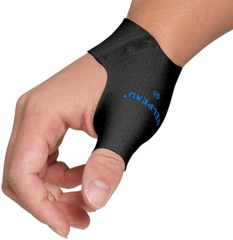 Velpeau 2pcs Durable Thumb Compression Sleeve for Tendonitis, Black, S by VELPEAU