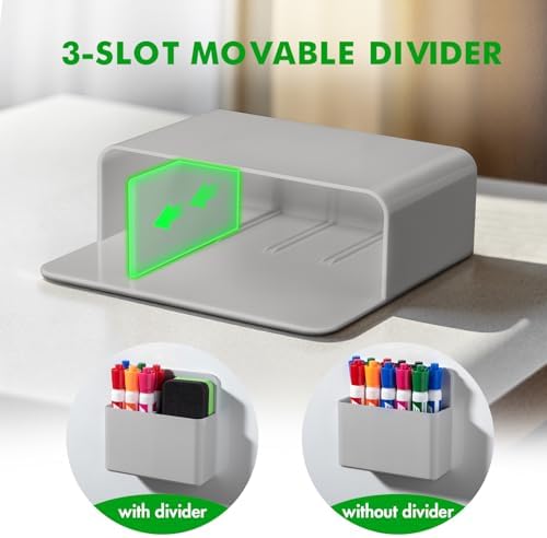 2 Pack Magnetic Pen Holder Cup for Whiteboard, Classroom Supplies - Image 3