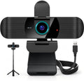 Pro UHD 4K/30fps Webcam with Tripod, External USB Camera for PC/Laptop by RUWBY