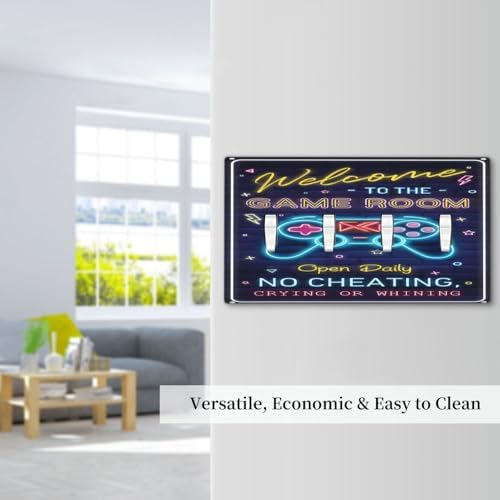 Decorative Switch Plate Covers Welcome to the Game Room Sign 4 Gang Light Switch Cover Plate Quad Toggle Wall Plate 4 Hole Electrical Switchplatedimmer Faceplate for Bedroom Decor - Image 7