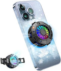 2-in-1 Magnetic & Clip-On Phone Cooler – Semiconductor-Powered Gaming Cell Phone Cooling Fan Radiator for iPhone/Android/iPad/Tablet – Ideal for Gaming, Video Calls, Live Broadcasting, and Vlog by Jremreo