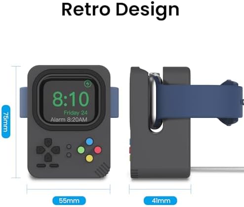 Delidigi Silicone Charger Stand Dock for Apple Watch All Series - Image 3