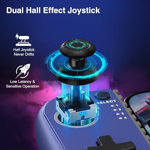 NealGamefy Phone Controller for iPhone/Android - Mobile Gaming Controller with Hall Effect Joystick, Phone Case Support,Turbo Function, Dual Vibration- Phone Controller Compatible with More Games - Image 3