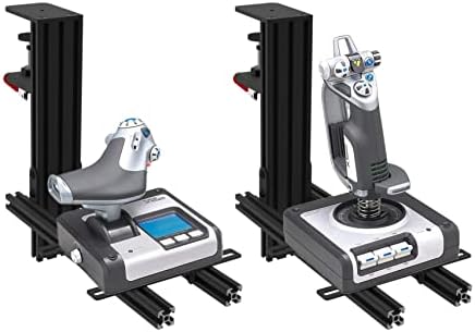 Hikig 2 Set Desk Mount for Flight Sim Game Joystick, Throttle and HOTAS Systems - Compatible With Logitech X56, X52, X52 Pro, Thrustmaster T-Flight HOTAS, T.16000M, TCA - Image 2