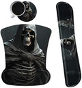 Ergonomic Mouse Pad with Wrist Support Gel, Upgrade Keyboard Wrist Rest Pad Set, Cool Skull by Dikoer