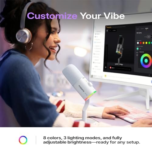 MAONO PD100W Wireless Dynamic Gaming Microphone for PC with USB-C Receiver - Image 6